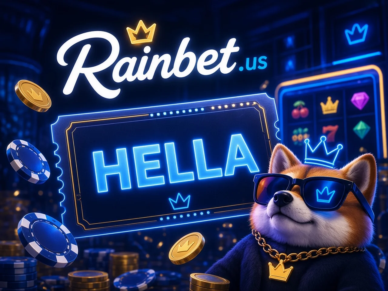 Rainbet.us HELLA referral ticket with GC and RC